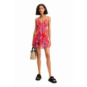 Vestido corto de corte tropical para mujer Desigual image-2