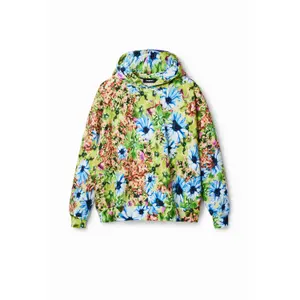 Sweatshirt à capuche oversize fleuri femme Desigual image-0