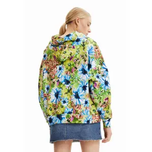 Sweatshirt à capuche oversize fleuri femme Desigual image-3