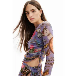 T-shirt de tule de fantasia de mulher Desigual image-4