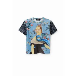 T-shirt collage maille femme Desigual image-0