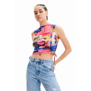 Tank top med krave til kvinder Desigual image-2