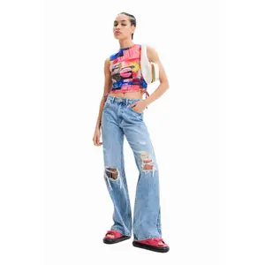 Tank top med krave til kvinder Desigual image-1