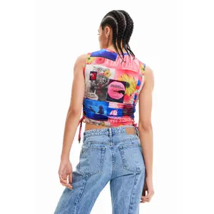 Tank top med krave til kvinder Desigual image-3