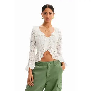 Blouse manches longues volants femme Desigual image-1