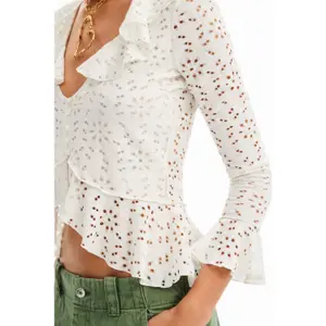 Blouse manches longues volants femme Desigual image-5