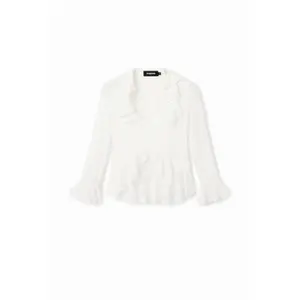 Blouse manches longues volants femme Desigual image-0