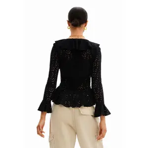 Blouse manches longues volants femme Desigual image-4