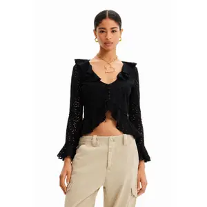 Blouse manches longues volants femme Desigual image-1