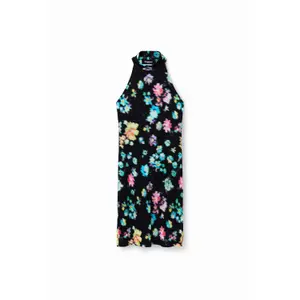 Kort kjole med halterneck til kvinder Desigual image-0