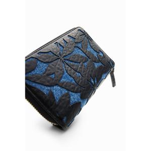 Liten plånbok med präglade blommor för kvinnor Desigual image-4