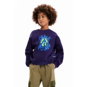 Children's oversized sweatshirt Desigual Peace image-0