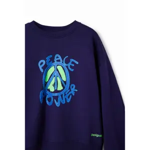 Children's oversized sweatshirt Desigual Peace image-2