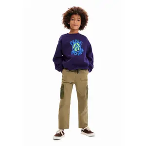 Children's oversized sweatshirt Desigual Peace image-5
