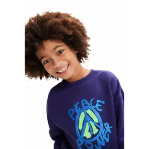 Children's oversized sweatshirt Desigual Peace image-6