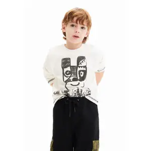 Children's arty animal T-shirt Desigual image-0