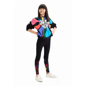 Girl's long legging hearts Desigual image-2