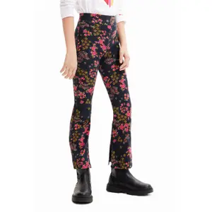 Girl's floral flare legging Desigual image-0