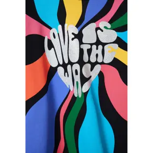 Sweatshirt message girl Desigual image-4