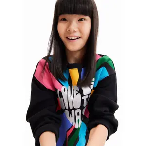 Sweatshirt message girl Desigual image-6