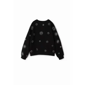 Girl's geometric embroidery sweatshirt Desigual image-0
