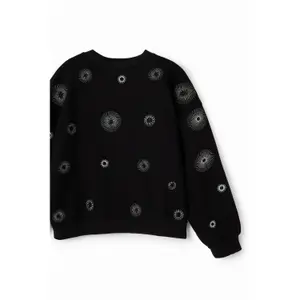 Girl's geometric embroidery sweatshirt Desigual image-1