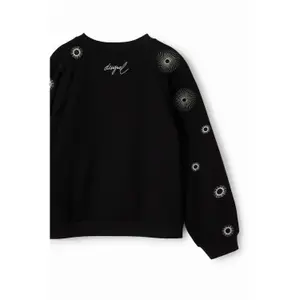 Girl's geometric embroidery sweatshirt Desigual image-3