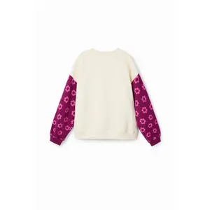 Sweatshirt mit Karos und Blumen, Mädchen Desigual image-1