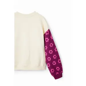 Sweatshirt mit Karos und Blumen, Mädchen Desigual image-3