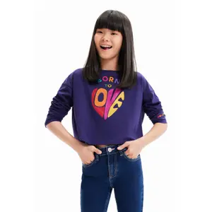 Short t-shirt love girl Desigual image-0