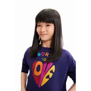 Short t-shirt love girl Desigual image-3