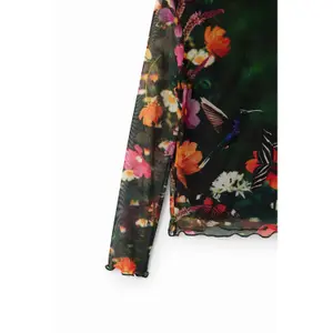 Girl's T-shirt Desigual Flora image-3