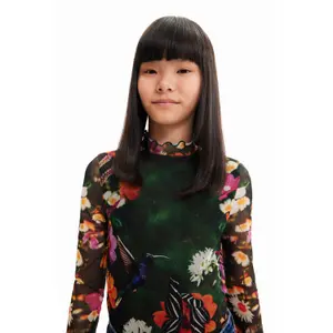 Girl's T-shirt Desigual Flora image-6