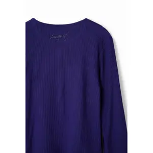 Girl's ribbed fabric T-shirt Desigual image-3