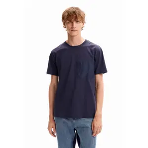 T-shirt uni poche Desigual image-0