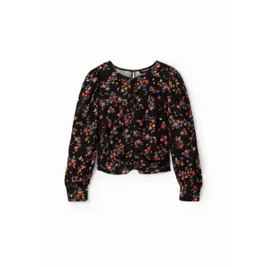 Blusa fruncida floral de mujer Desigual image-4