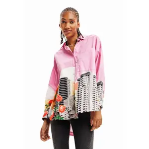 Blusa collage oversize de mujer Desigual image-0