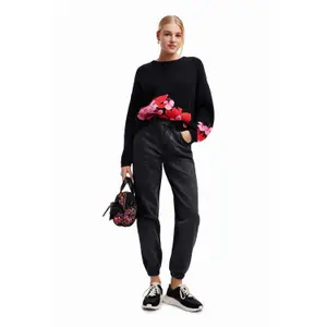 Calças de ganga jogging florais para mulher Desigual image-3