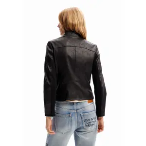 Lederjacke Frau Desigual Toronto image-3