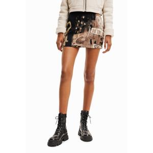 Minissaia feminina em jacquard artístico Desigual image-2