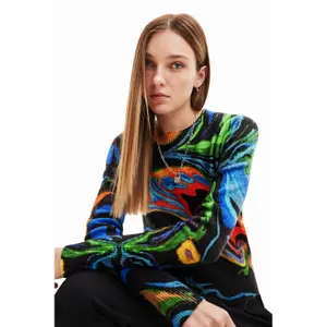 Women's marbled sweater Desigual image-2