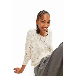 Jersey trenzado oversize de mujer Desigual image-2