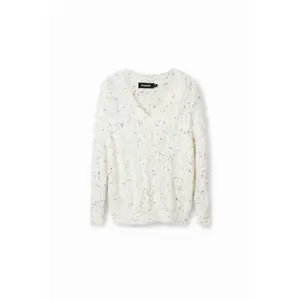 Jersey trenzado oversize de mujer Desigual image-4