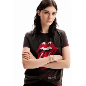 Dames-T-shirt Desigual The Rolling Stone image-4
