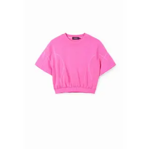 T-shirt court froncé sport Desigual image-4