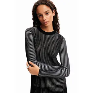 Vestido corto en tejido acanalado Desigual image-3