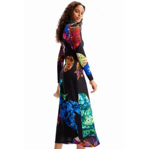 Midiklänning i mineral med passform för kvinnor Desigual image-3