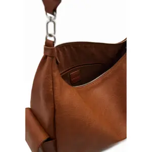 Saco de ombro feminino Desigual Half Logo 24 Brasilia image-2