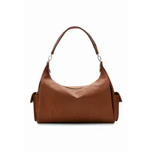 Saco de ombro feminino Desigual Half Logo 24 Brasilia image-3