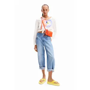 Carteira de ombro para mulher Desigual Half Logo 24 Lisa image-4